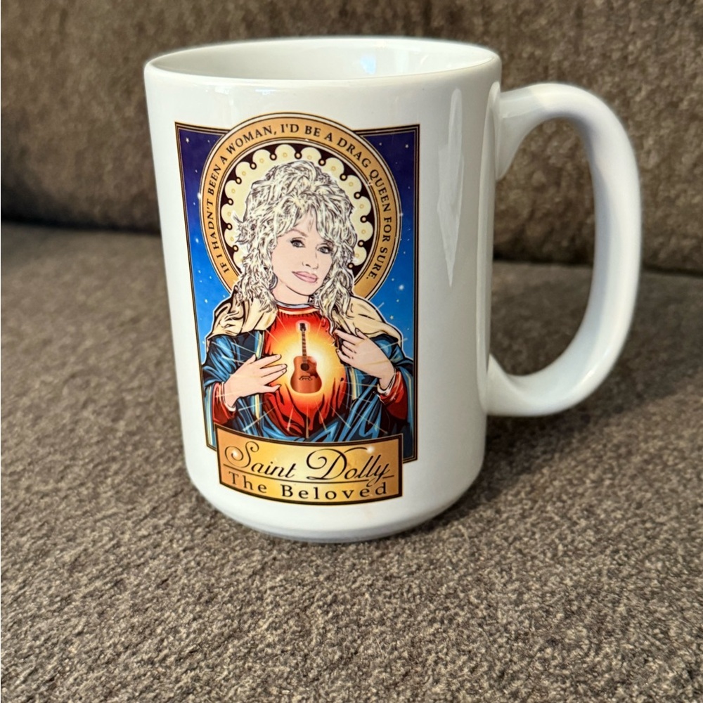 Saint Dolly The Beloved White Mug ( Dolly Parton )